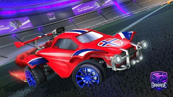 A Rocket League car design from Staggo