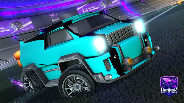 A Rocket League car design from Aqua28