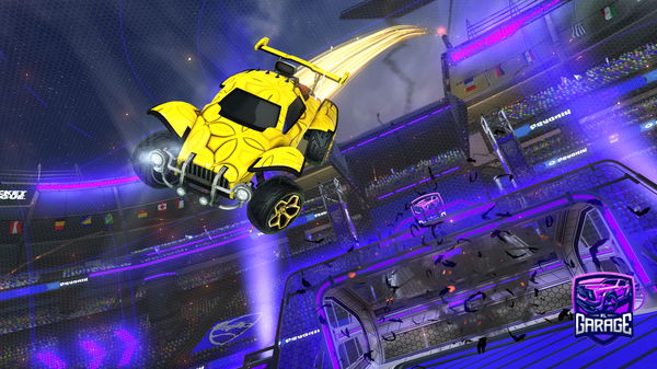 A Rocket League car design from ToxikExplozion