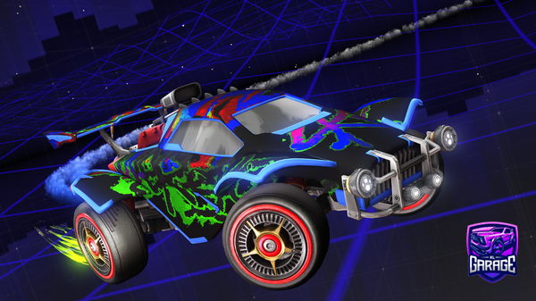 A Rocket League car design from iteachii