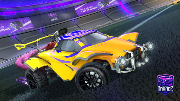 A Rocket League car design from Dxrkrl1