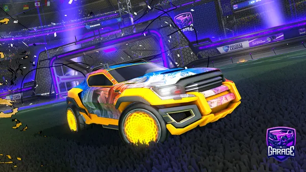 A Rocket League car design from Myriad_Chit0