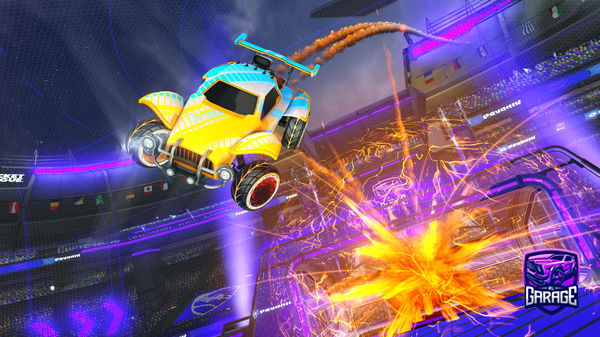 A Rocket League car design from Cynthanite