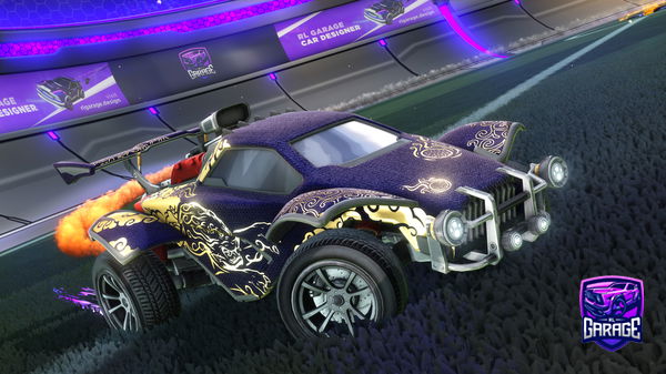 A Rocket League car design from FalconXbox