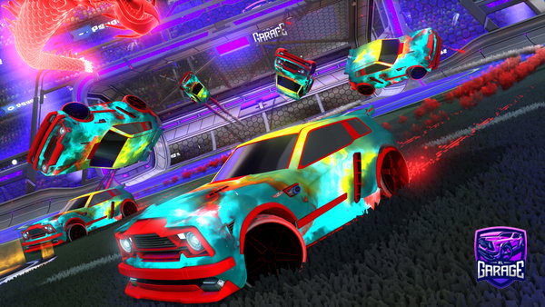 A Rocket League car design from CafesolRodriguez