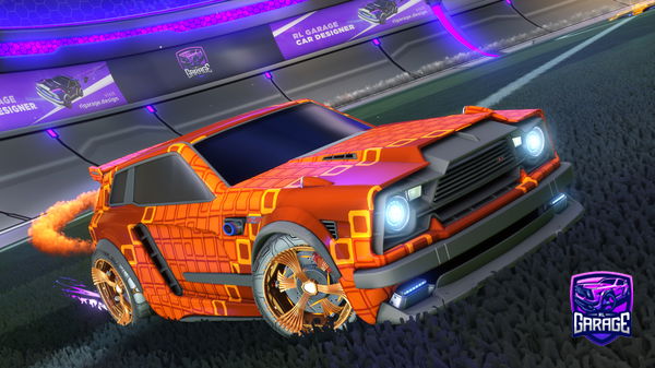 A Rocket League car design from PurpleJ33p