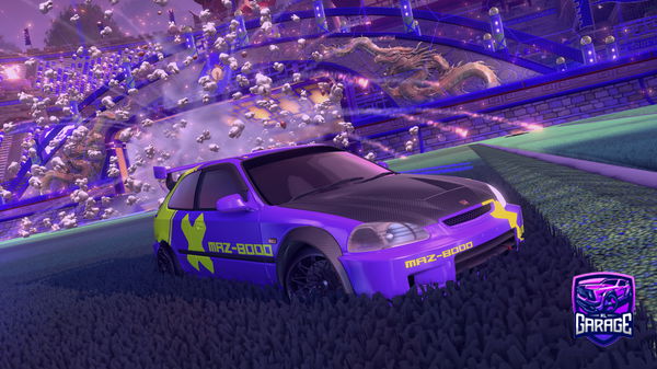 A Rocket League car design from Imsuntan
