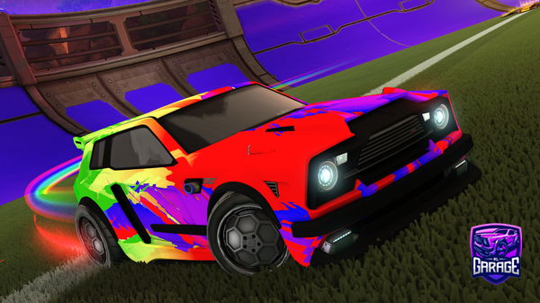 A Rocket League car design from Rune_123ABC