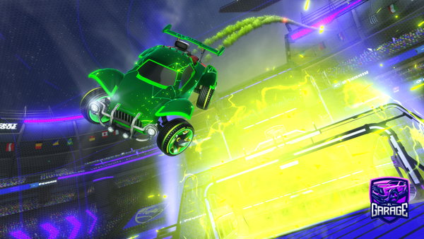 A Rocket League car design from theokons