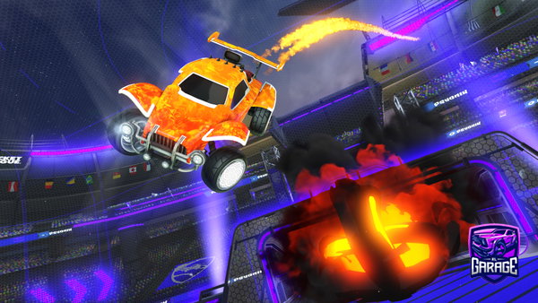 A Rocket League car design from CountlessPlayz