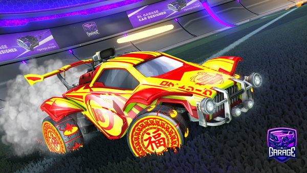 A Rocket League car design from Raprukainen