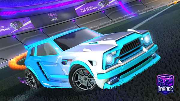 A Rocket League car design from bugxxithola