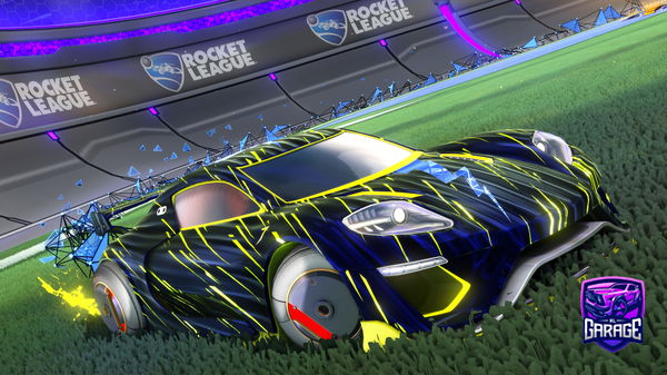 A Rocket League car design from Dz757