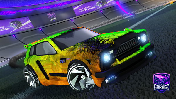 A Rocket League car design from -OTA-