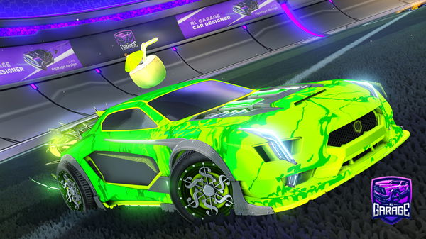 A Rocket League car design from Myusernameistigershark