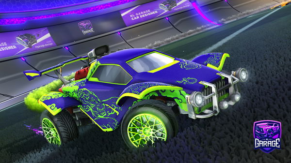 A Rocket League car design from 10137