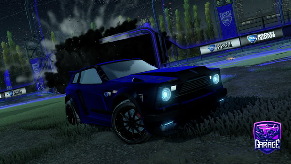 A Rocket League car design from Vr-fishy