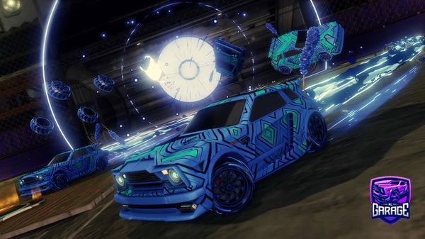 A Rocket League car design from drkeycapybara