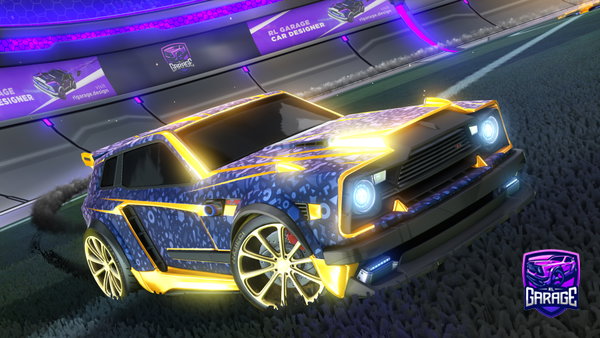 A Rocket League car design from ZeeGee
