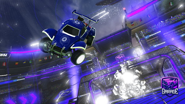 A Rocket League car design from Vr-fishy