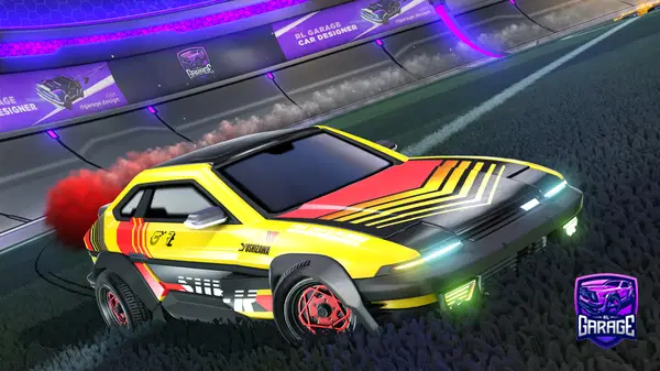 A Rocket League car design from Fastlex