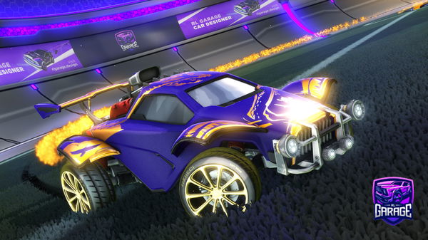 A Rocket League car design from MnX34