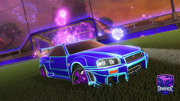 A Rocket League car design from BananBobo