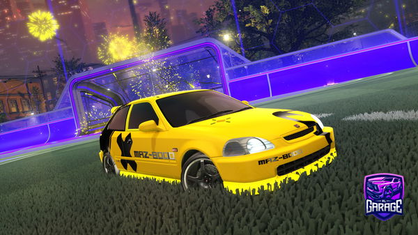 A Rocket League car design from Geo_Hell86
