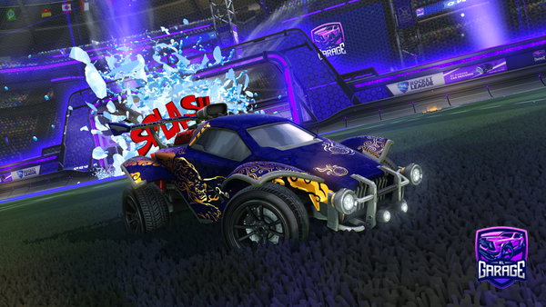 A Rocket League car design from nowkii