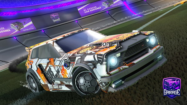 A Rocket League car design from IsolatedDoor7805