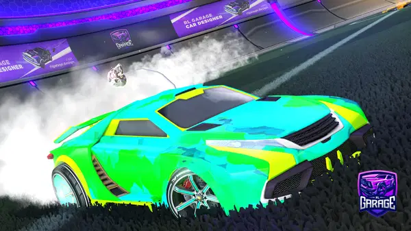 A Rocket League car design from Bit5K