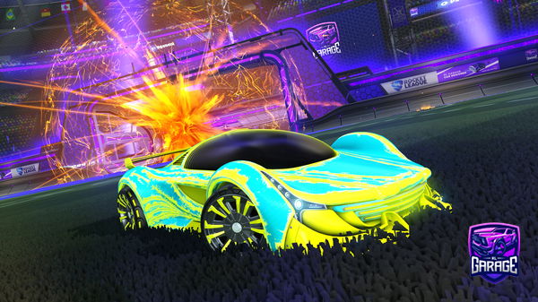 A Rocket League car design from PSNFletch28030