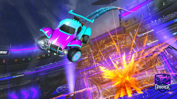 A Rocket League car design from XxcrisxX4806