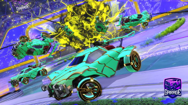 A Rocket League car design from Raphanguille