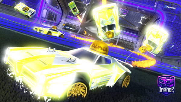A Rocket League car design from Cabbagdog