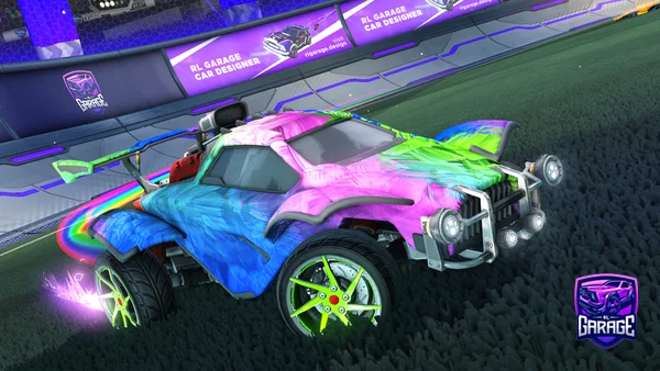 A Rocket League car design from skullyVibes
