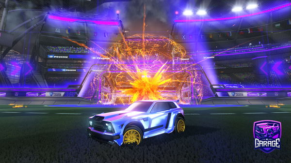 A Rocket League car design from kixini