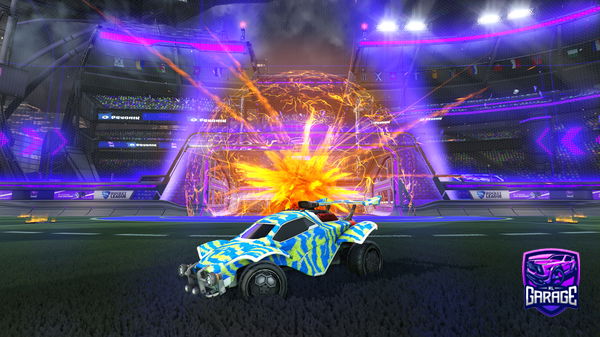 A Rocket League car design from DRACO2909