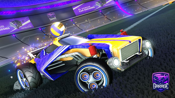 A Rocket League car design from -Mouni-