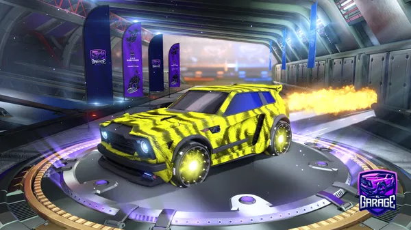 A Rocket League car design from Rowinabow