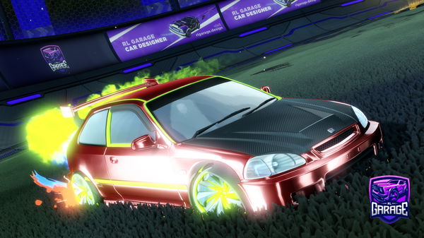 A Rocket League car design from dziennikarz