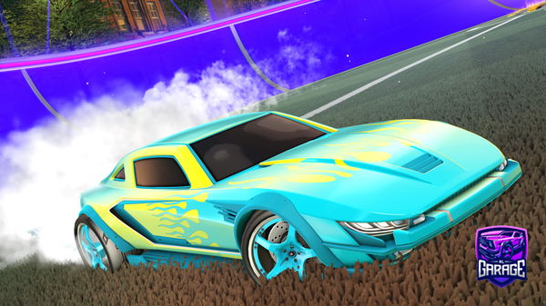 A Rocket League car design from raaloor160