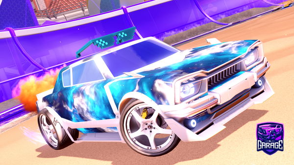 A Rocket League car design from aarondougz