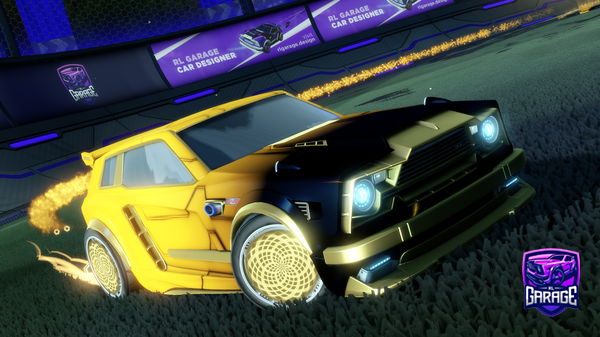 A Rocket League car design from PWR-UK