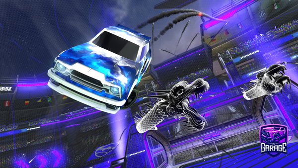 A Rocket League car design from samurokan