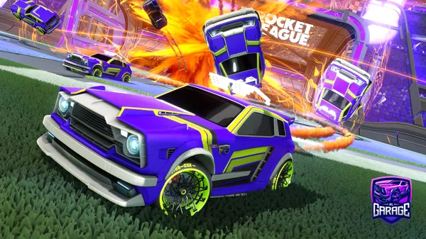 A Rocket League car design from VIL1OO