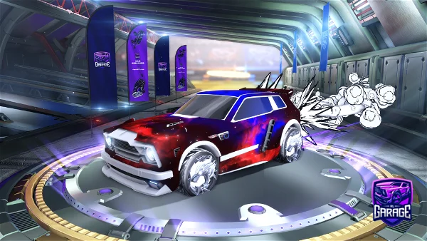 A Rocket League car design from The-Red-Lupo