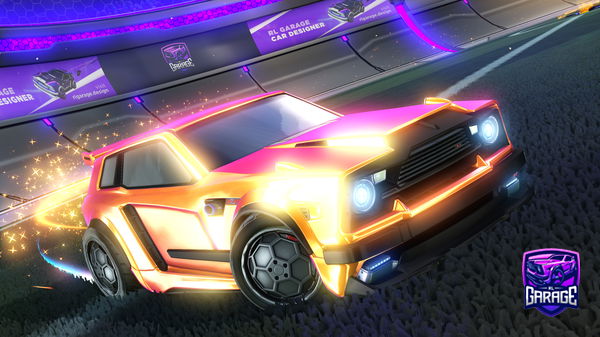 A Rocket League car design from Dxrkrl1