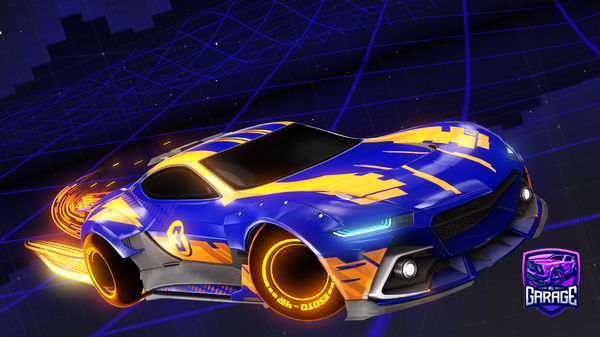 A Rocket League car design from VincillaPepsi