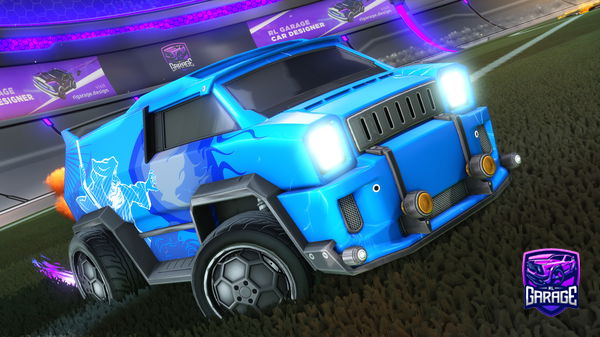 A Rocket League car design from Blimpyy